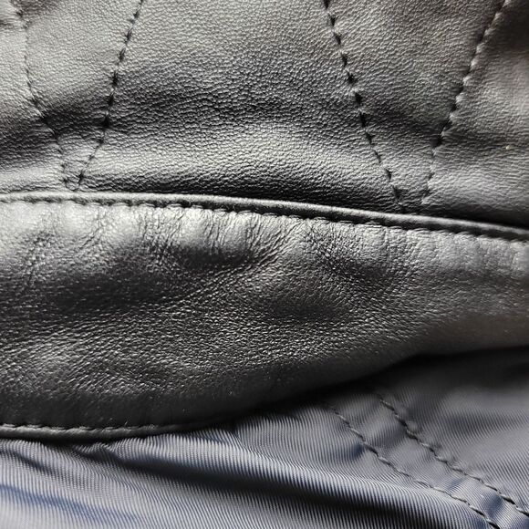 Ermenegildo Zegna Men's Large Trench Coat Black Nylon Jacket Long Blazer - Picture 16 of 16